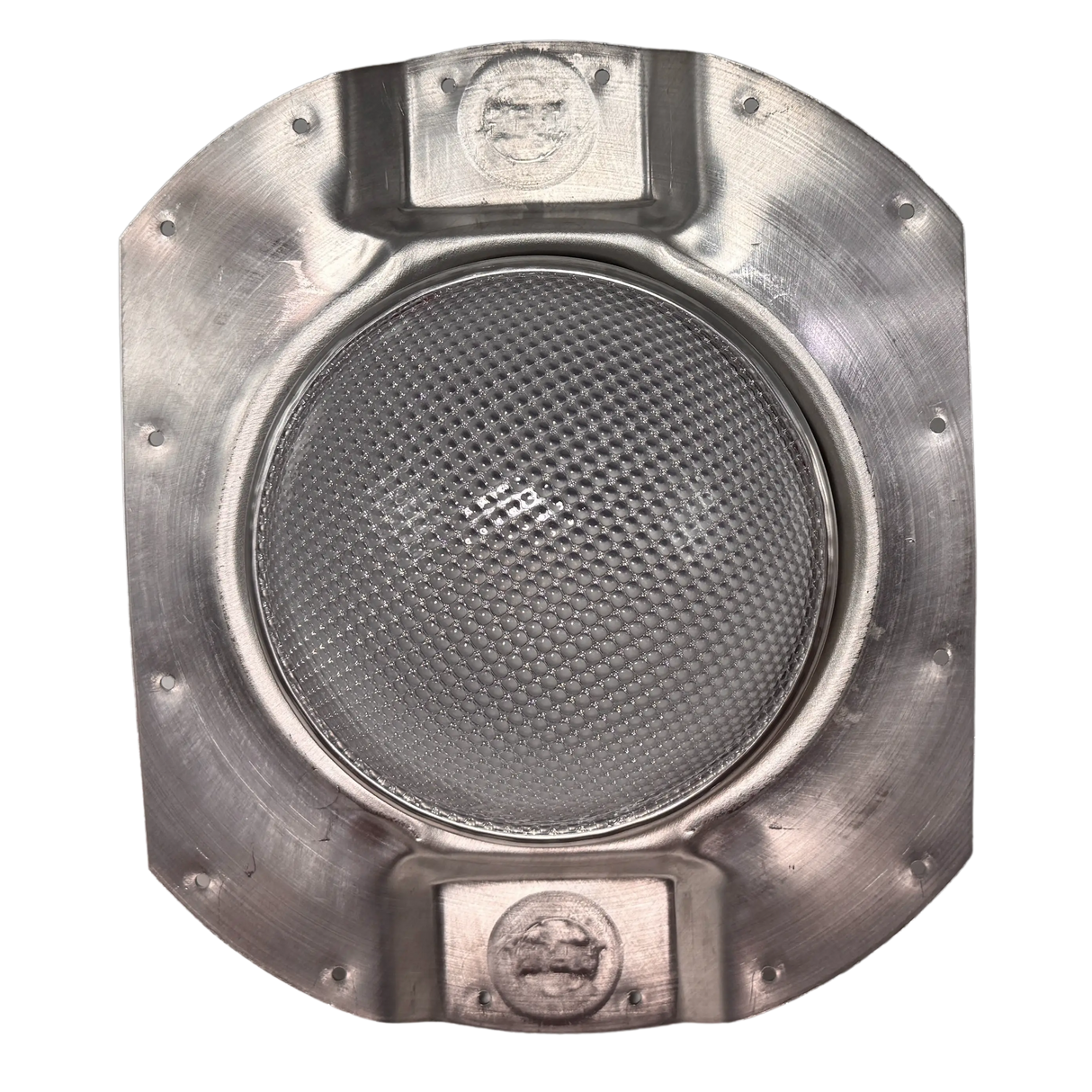 Tubular skylight, Solar LightBlaster for conex containers with 3.5 inch roof ribs, galvanized finish, (no background) | Solar Blaster brand