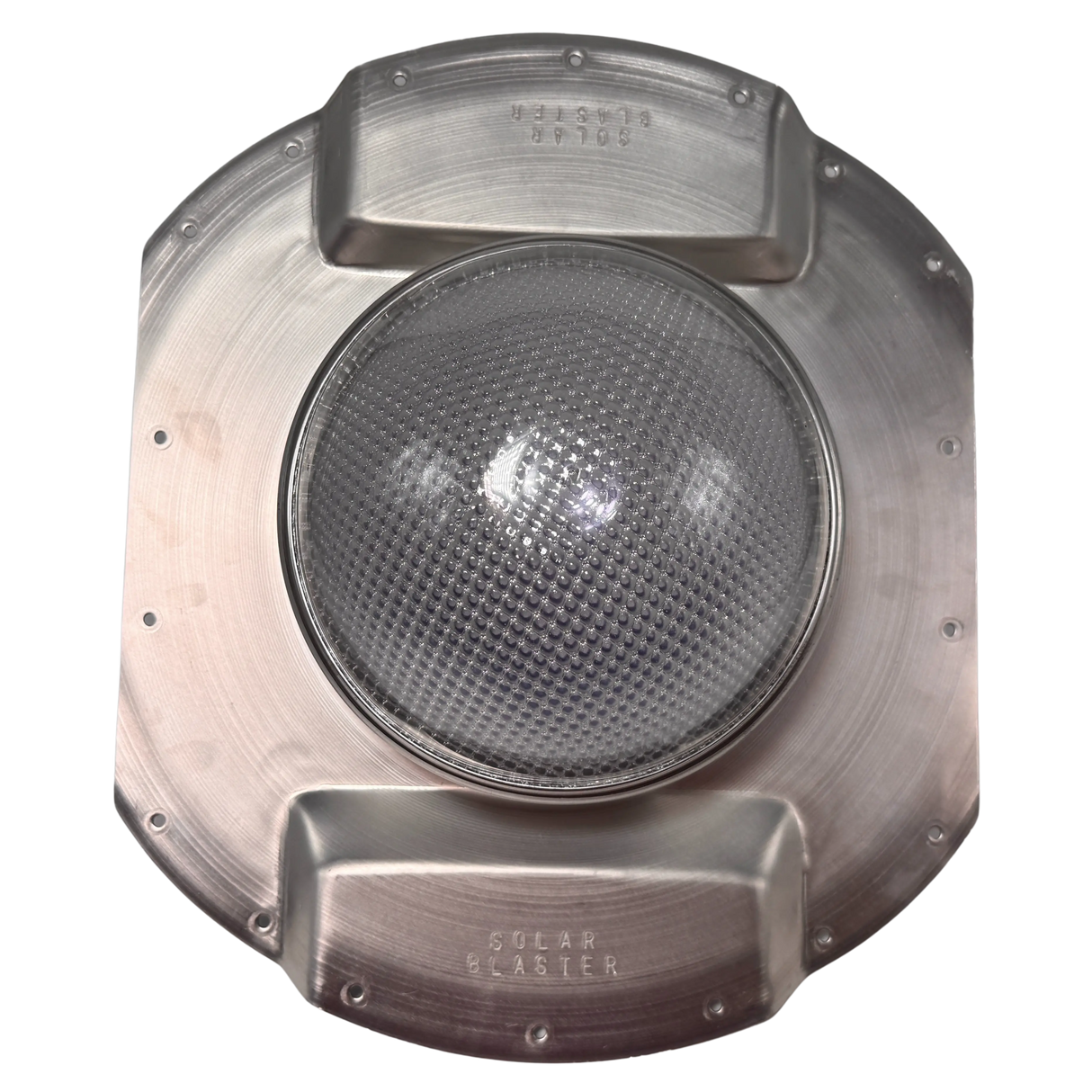 Tubular skylight, Solar LightBlaster for conex containers with 6.5 inch roof ribs, galvanized finish, (no background) | Solar Blaster brand