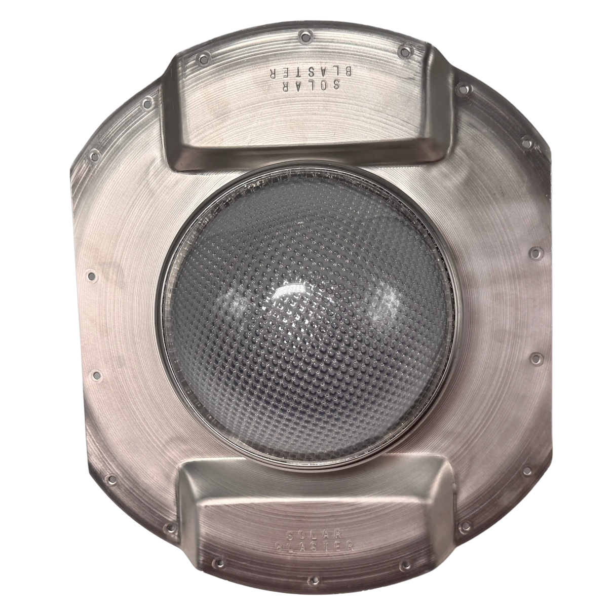 Tubular skylight, Solar LightBlaster for conex containers with 6.5 inch roof ribs, galvanized finish, (no background) | Solar Blaster brand