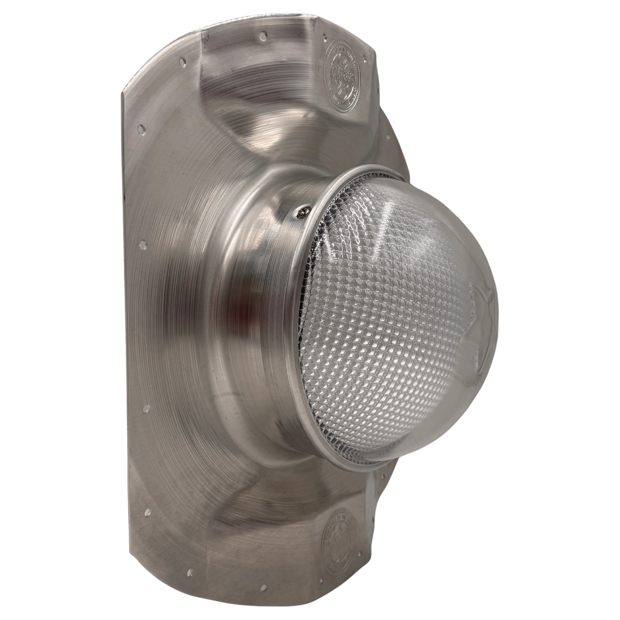 Tubular skylight, Solar Side LightBlaster for conex shipping containers, side view, no background | Solar Blaster brand