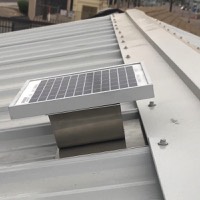 Solar metal RIDGEblaster for metal roof ventilation
