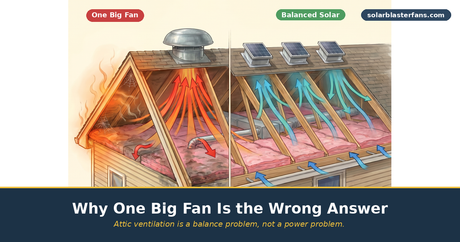 Attic Fans: Why One Big Fan Is the Wrong Answer