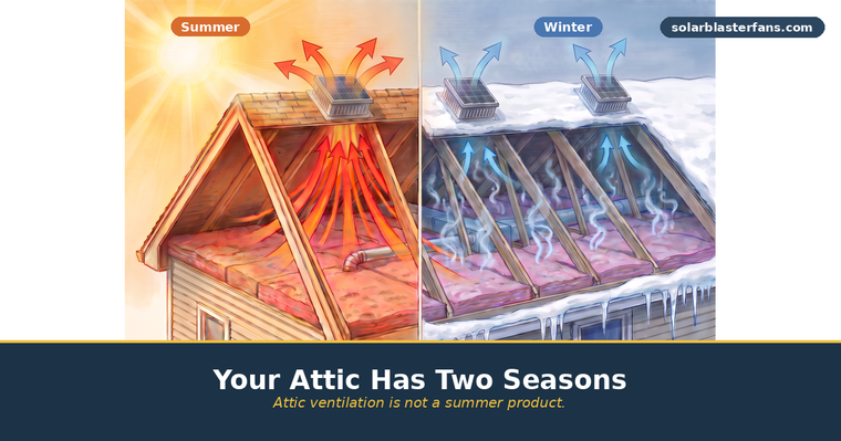 Your Attic Has Two Seasons and Both Need Ventilation
