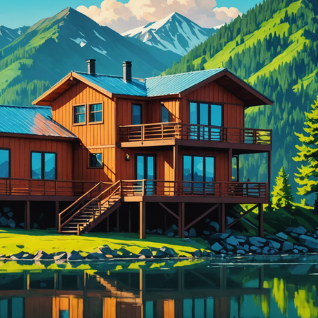 A home with Solar RidgeBlaster ventilation installed on it.