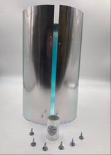 The 12 inch (8" diameter) extension tube for the Solar LightBlaster products with the tape and 6 screws.