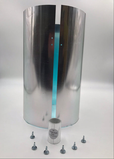 The 12 inch (8" diameter) extension tube for the Solar LightBlaster products with the tape and 6 screws.