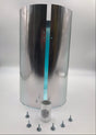 The 12 inch (8" diameter) extension tube for the Solar LightBlaster products with the tape and 6 screws.