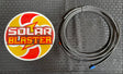 A 16' foot extension cable to switch is shown next to the Solar Blaster logo.