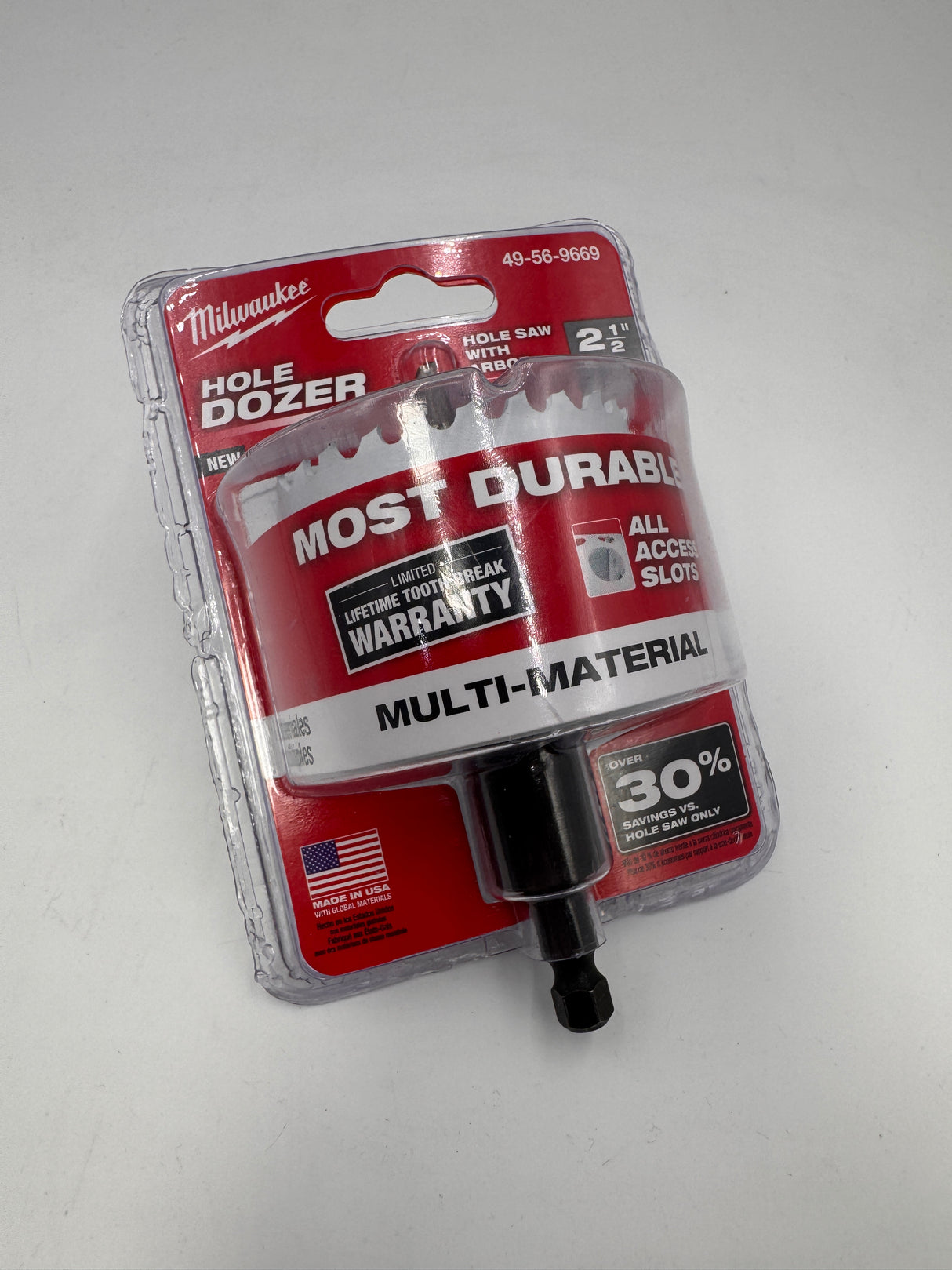 Milwaukee 2.5" Hole Saw with Arbor