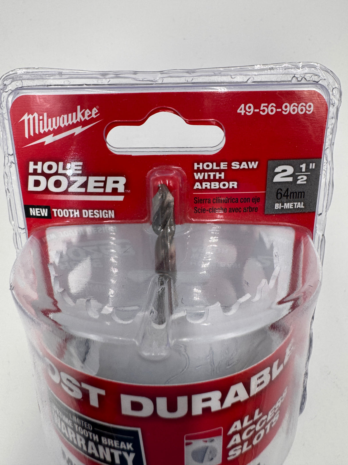 Milwaukee 2.5" Hole Saw with Arbor