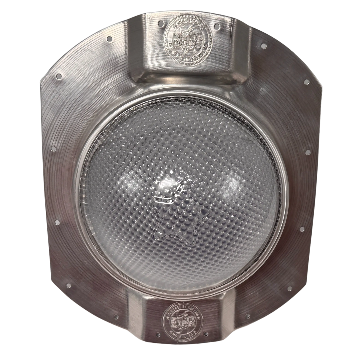 Tubular skylight, Solar LightBlaster for conex containers with 3.5 inch roof ribs, galvanized finish,  (no background) | Solar Blaster brand