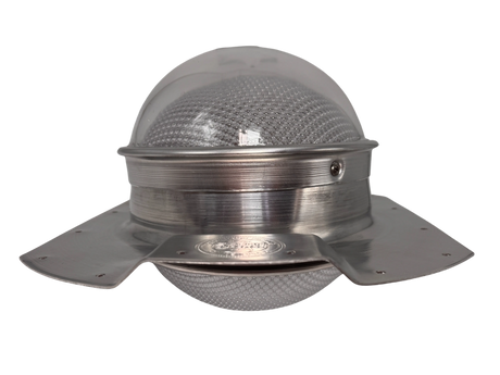 Tubular skylight, Solar LightBlaster for conex containers with 3.5 inch roof ribs, galvanized finish,  (no background) | Solar Blaster brand