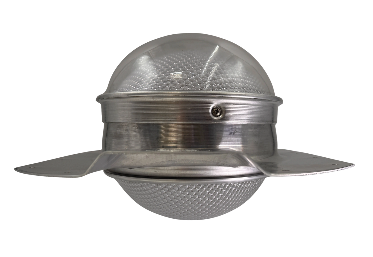 Tubular skylight, Solar LightBlaster for conex containers with 3.5 inch roof ribs, galvanized finish,  (no background) | Solar Blaster brand