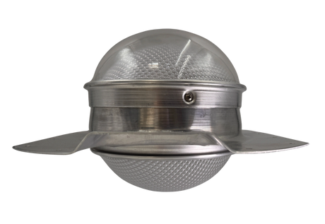 Tubular skylight, Solar LightBlaster for conex containers with 3.5 inch roof ribs, galvanized finish,  (no background) | Solar Blaster brand