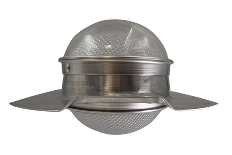 Tubular skylight, Solar LightBlaster for conex containers with 3.5 inch roof ribs, galvanized finish,  (no background) | Solar Blaster brand