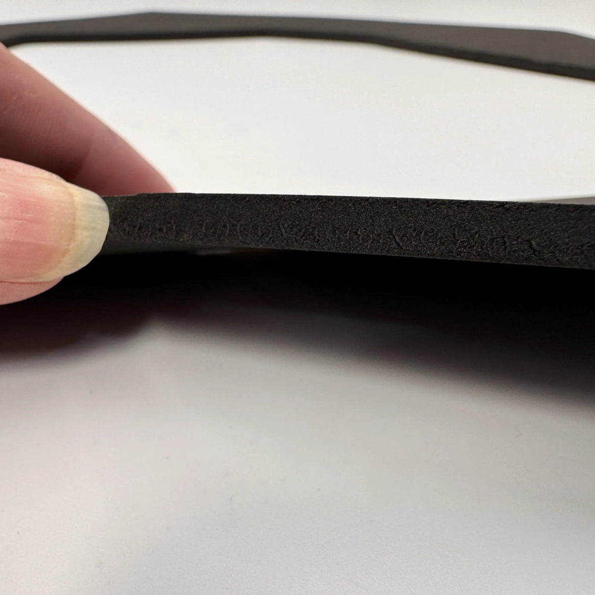 Solar ventilation fan, Solar Mega RoofBlaster for conex containers with 3.5" ribs, 5W solar panel, showing gasket seal for waterproof installation | Solar Blaster brand