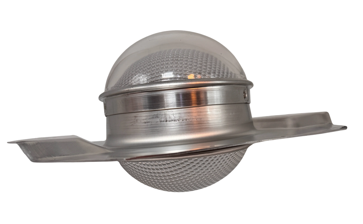 Tubular skylight, Solar LightBlaster for conex containers with 6.5 inch roof ribs, galvanized finish,  (no background) | Solar Blaster brand