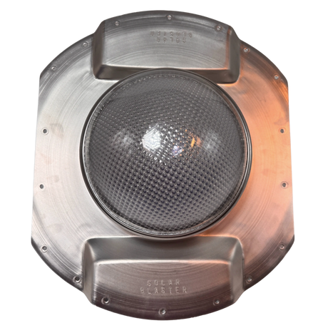 Tubular skylight, Solar LightBlaster for conex containers with 6.5 inch roof ribs, galvanized finish,  (no background) | Solar Blaster brand