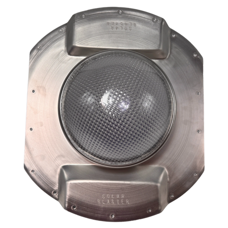 Tubular skylight, Solar LightBlaster for conex containers with 6.5 inch roof ribs, galvanized finish,  (no background) | Solar Blaster brand