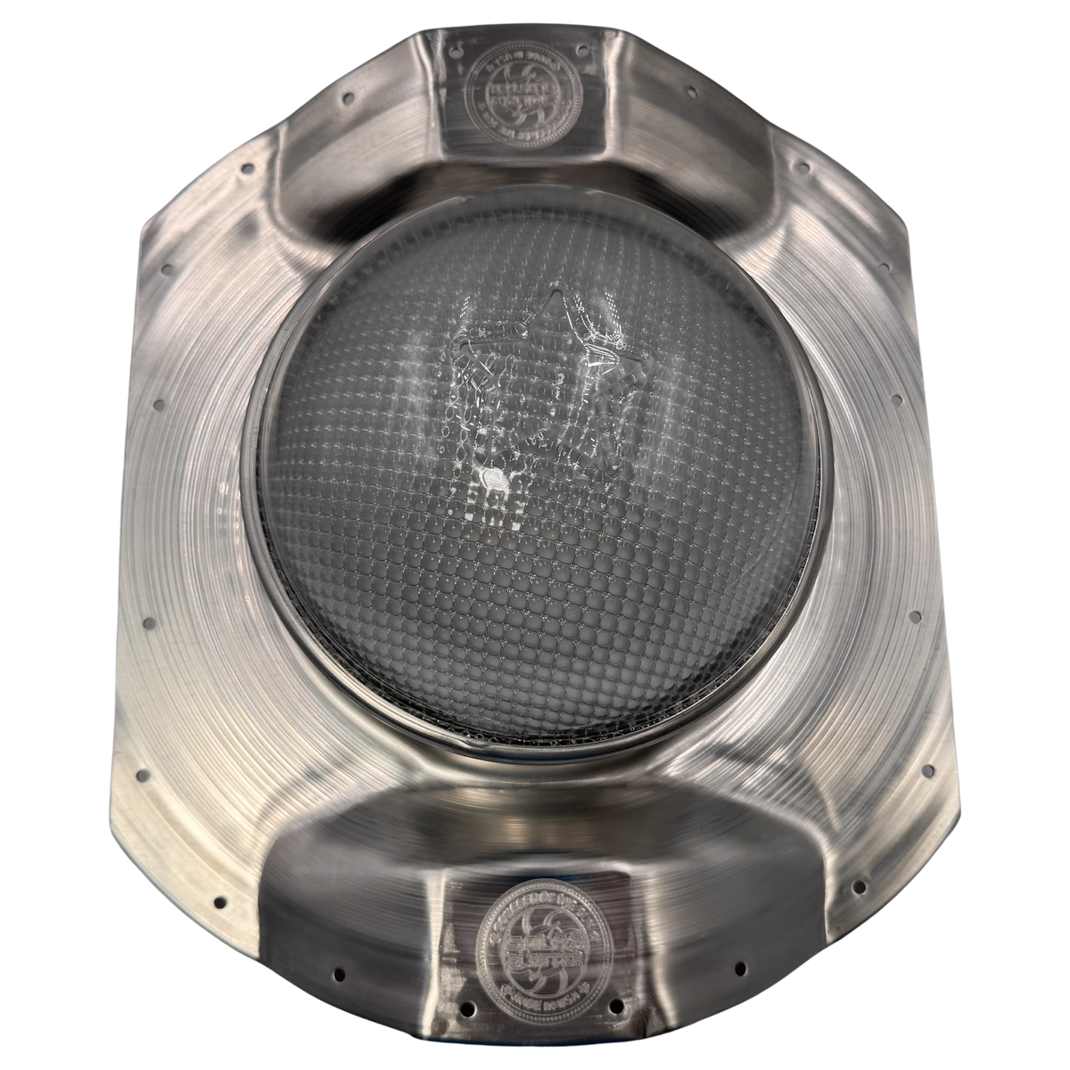Tubular skylight, Solar Side LightBlaster for conex shipping containers, top view, no background | Solar Blaster brand