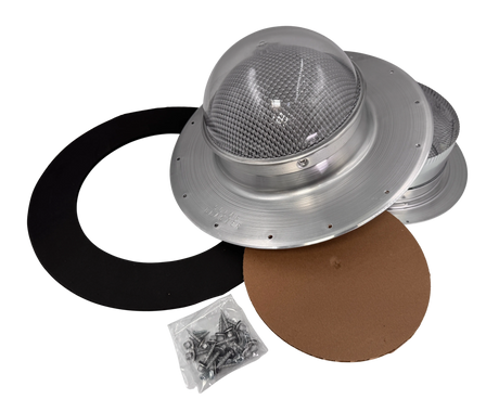 Tubular skylight, Solar LightBlaster for flat roofs, galvanized finish,  (no background) | Solar Blaster brand