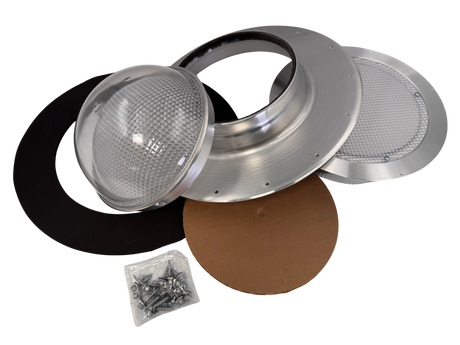 Tubular skylight, Solar LightBlaster for flat roofs, galvanized finish,  (no background) | Solar Blaster brand