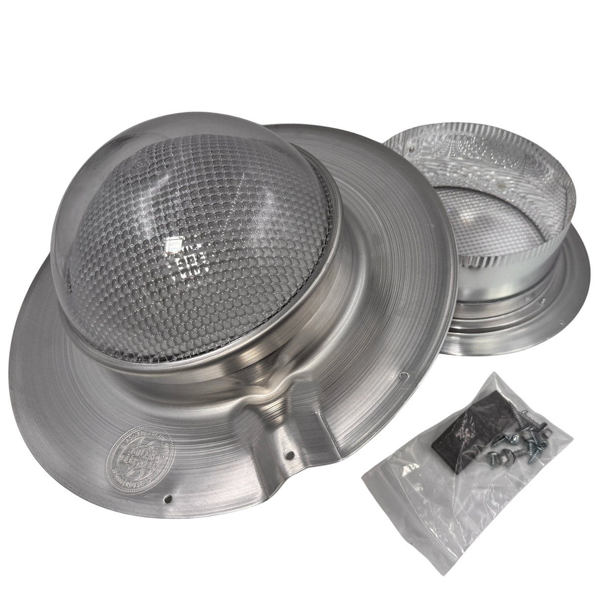 Tubular skylight, Solar LightBlaster for metal roofs, galvanized finish,  (no background) | Solar Blaster brand