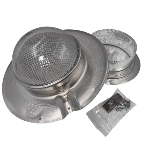 Tubular skylight, Solar LightBlaster for metal roofs, galvanized finish,  (no background) | Solar Blaster brand