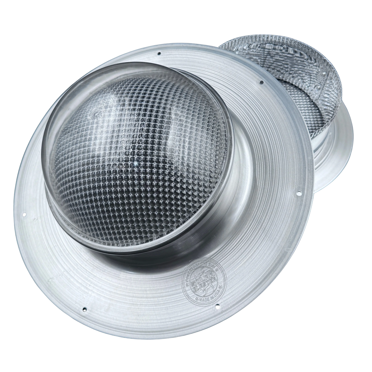 Tubular skylight, Solar LightBlaster for shingled roofs, galvanized finish,  (no background) | Solar Blaster brand