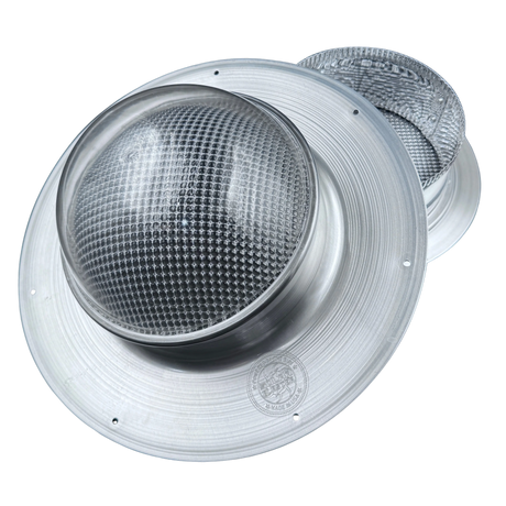 Tubular skylight, Solar LightBlaster for shingled roofs, galvanized finish,  (no background) | Solar Blaster brand