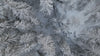 Aerial view of snow laden forest video.