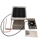 Solar ventilation fan, Metal RidgeBlaster for metal roofs with ridge vents (no background) | Solar Blaster brand