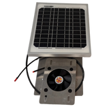 Solar ventilation fan, Metal RidgeBlaster for metal roofs with ridge vents (no background) | Solar Blaster brand