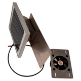 Solar ventilation fan, Metal RidgeBlaster for metal roofs with ridge vents (no background) | Solar Blaster brand