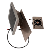 Solar ventilation fan, Metal RidgeBlaster for metal roofs with ridge vents (no background) | Solar Blaster brand