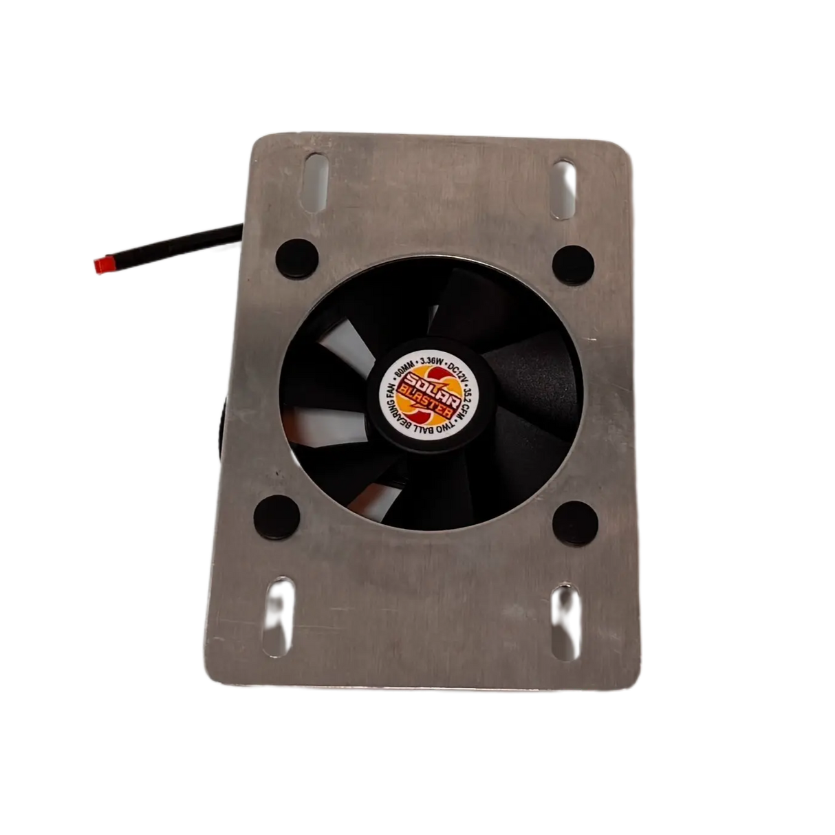 Solar ventilation fan, Metal RidgeBlaster for metal roofs with ridge vents (no background) | Solar Blaster brand