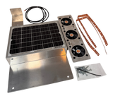 Solar ventilation fan, Solar RidgeBlaster for homes and sheds with ridge vents (no background) | Solar Blaster brand