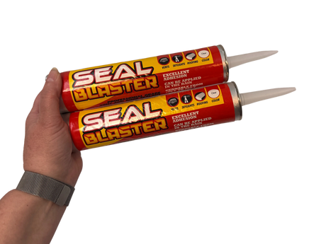 SealBlaster professional roofing sealant for all weather installation 2-pack (no background) | Solar Blaster brand