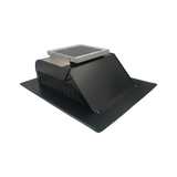 A black Solar SlantBlaster vent shown at an angle to see the top-right side of the vent.