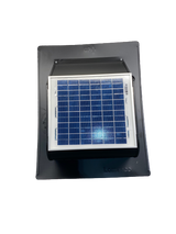 Top view of a black Solar Mega SlantBlaster vent.