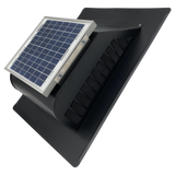 A black Solar Mega SlantBlaster vent showing the right side of the vent.