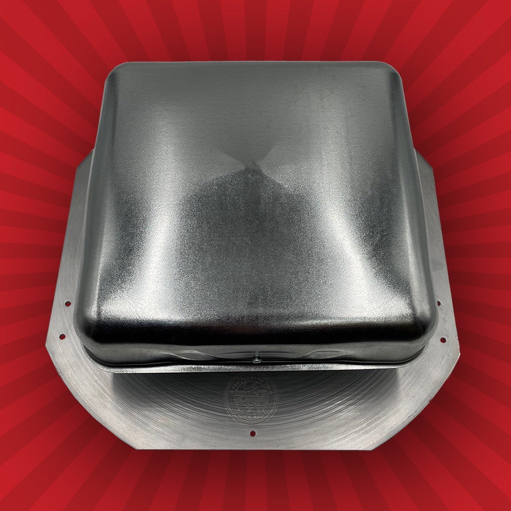 Solar Blaster's galvanized VentBlaster -- a passive vent that matches our RoofBlaster line of products.