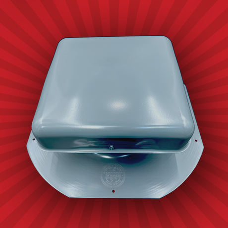 Solar Blaster's gray VentBlaster -- a passive vent that matches our RoofBlaster line of products.