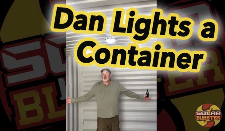 Dan Lights a Container promo photo