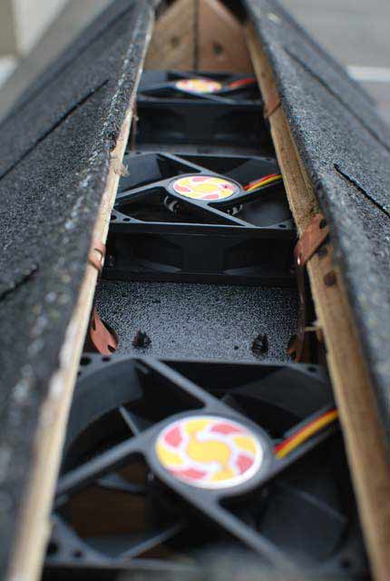 Roof vent for shed
 