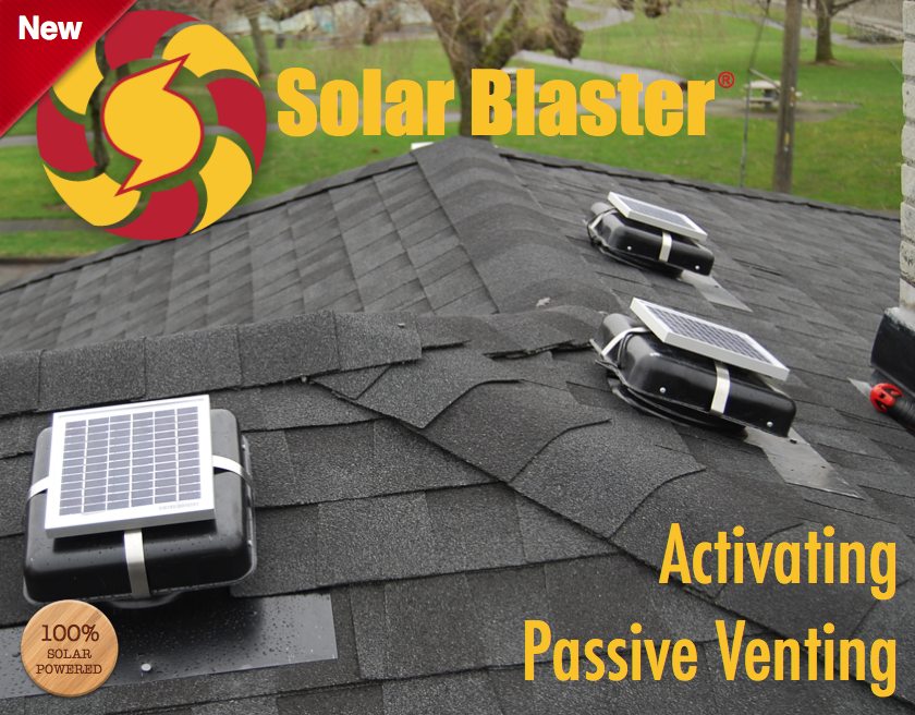 Solar-Powered Attic Roof Ventilation Fans